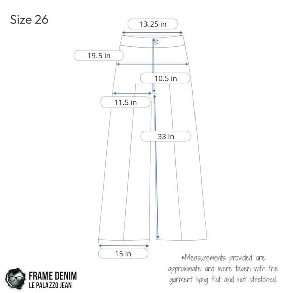 FRAME DENIM LE PALAZZO JEANS IN FILM NOIR DARKEST BLACK WIDE LEG TROUSERS NEW - Picture 15 of 16